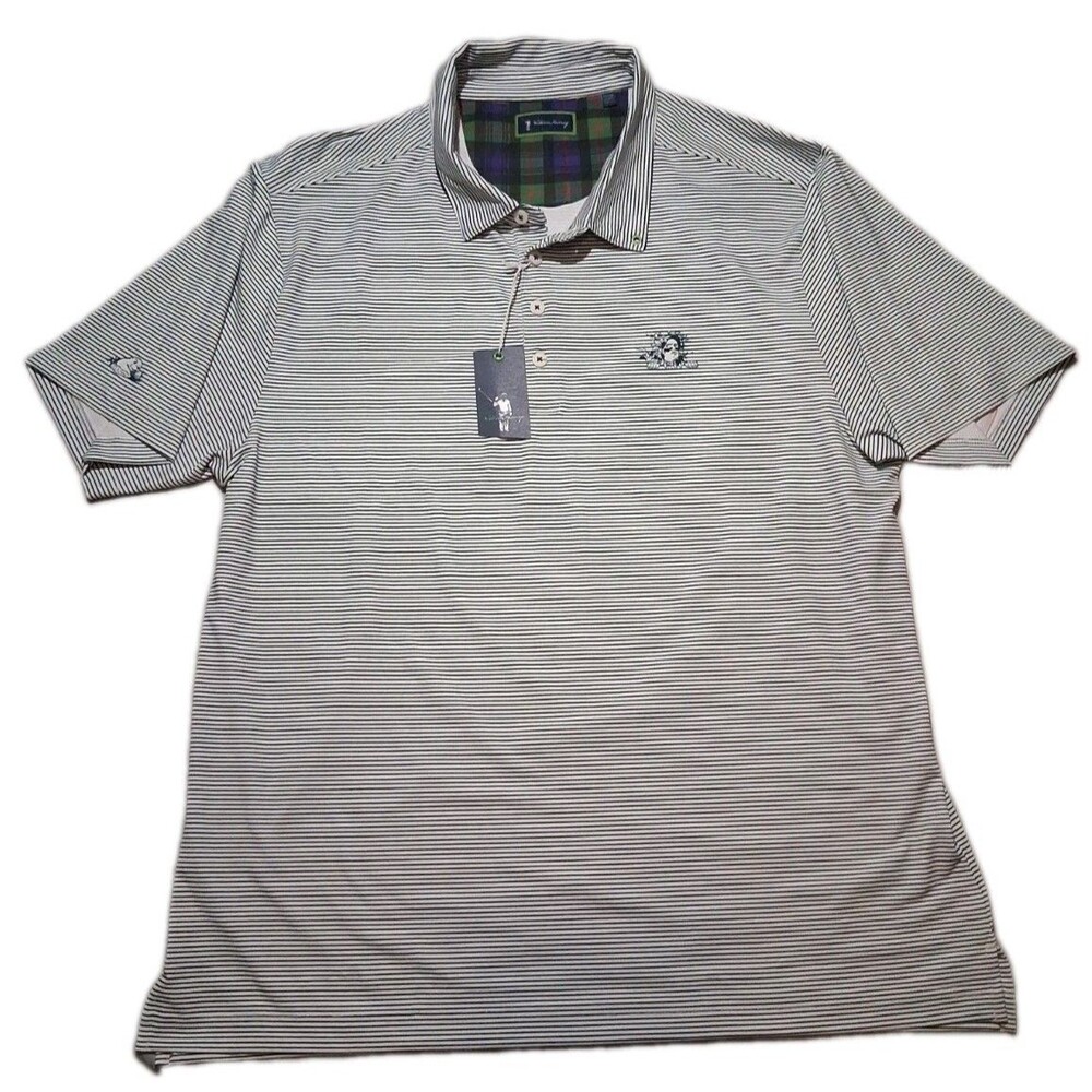 William Murray Golf Polo Men's XL Caddy Shack Design Performance Striped